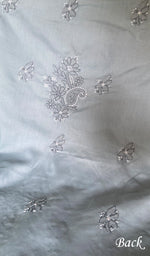 将图像加载到图库查看器中， Women's Lakhnavi Handcrafted Cotton Unstitched Chikankari Suit Material - HONC0354989