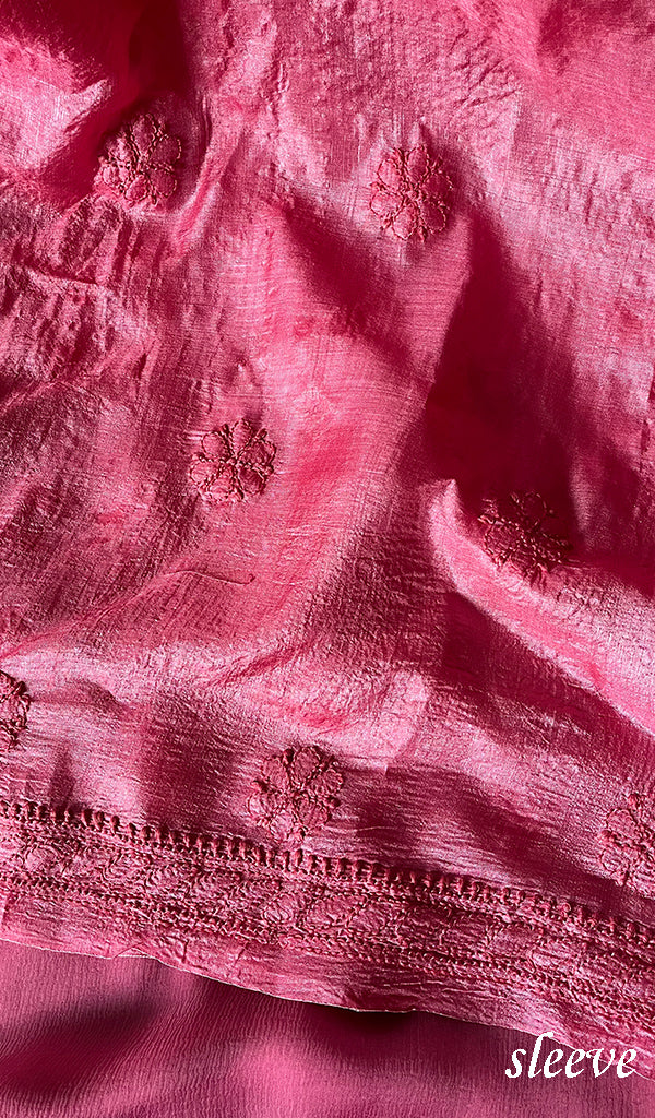 Pink Lakhnavi Chikankari Suits