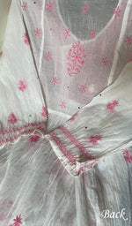 Load image into Gallery viewer, Haviya Women's Lakhnavi Handcrafted Mul Chanderi Semi - Stitchd Kurta And Dupatta Set - HONC0322127
