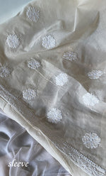 Load image into Gallery viewer, Women&#39;s Lakhnavi Handcrafted Unstitched Cotton Chikankari Suit Material - HONC0317401
