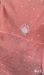 Load image into Gallery viewer, Chidiya Women's Lakhnavi Handcrafted Mul Chanderi Unstitched Kurta And Dupatta Set- HONC0358096