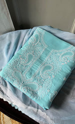 将图像加载到图库查看器中， Farah Women's Lakhnavi Handcrafted Unstitched Cotton Chikankari Suit Material - HONC0310522