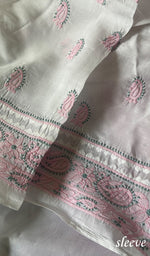 Load image into Gallery viewer, Women&#39;s Lakhnavi Handcrafted Unstitched Cotton Chikankari Suit Material - HONC0291805
