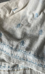 Load image into Gallery viewer, Women&#39;s Lakhnavi Handcrafted Maheshwari Mul Chanderi Unstitched Kurta And Dupatta Set- HONC0276234
