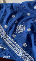 Load image into Gallery viewer, Women&#39;s Lakhnavi Handcrafted Maheshwari Mul Chanderi Unstitched Kurta And Dupatta Set- HONC0282254
