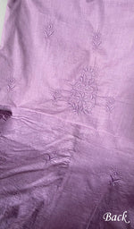 将图像加载到图库查看器中， Women's Lakhnavi Handcrafted Unstitched Cotton Chikankari Kurta Dupatta Set - HONC0362880