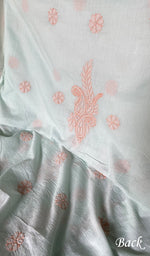 Load image into Gallery viewer, Women's Lakhnavi Handcrafted Cotton Unstitched Chikankari Suit Material - HONC0358173