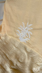 Load image into Gallery viewer, Women's Lucknowi Handcrafted Kota Cotton Chikankari Unstitched Kurta And Dupatta Set - HONC0340077