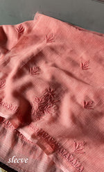 Load image into Gallery viewer, Alishba Women&#39;s Lucknowi Handcrafted Kota Cotton Chikankari Unstitched Kurta And Dupatta Set - HONC0307165
