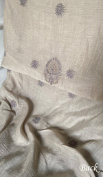 Load image into Gallery viewer, Women's Lakhnavi Handcrafted Mul Chanderi Unstitched Kurta And Dupatta Set- HONC0326150