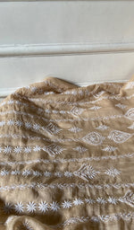 将图像加载到图库查看器中， Aavya Women's Lakhnavi Handcrafted Mul Chanderi Unstitched Kurta And Dupatta Set- HONC0348673