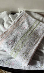 将图像加载到图库查看器中， Women&#39;s Lucknowi Handcrafted Viscose Georgette Chikankari Anarkali and Dupatta Set- HONC0281911
