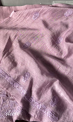 Load image into Gallery viewer, Women&#39;s Lakhnavi Handcrafted Mul Chanderi Unstitched Kurta And Dupatta Set- HONC0312990
