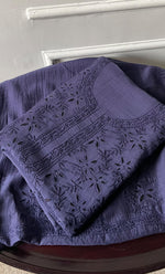 Load image into Gallery viewer, Women's Lakhnavi Handcrafted Mul Chanderi UnStitched Kurta And Dupatta Set - HONC0312992