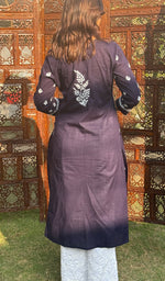 Load image into Gallery viewer, Women&#39;s Lakhnavi Handcrafted Cotton Chikankari Kurti - HONC0268668
