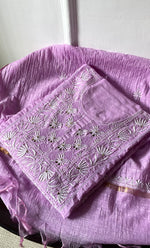 Load image into Gallery viewer, Women&#39;s Lakhnavi Handcrafted Chanderi Silk Semi - Stitched Anarkali And Dupatta Set - HONC0273162
