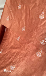 将图像加载到图库查看器中， Women's Lucknowi Handcrafted Chanderi Silk Unstitched Chikankari Full Suit Material - HONC0253703