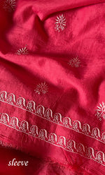将图像加载到图库查看器中， Women&#39;s Lakhnavi Handcrafted Maheshwari Mul Chanderi Unstitched Kurta And Dupatta Set - HONC0275135
