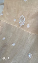 将图像加载到图库查看器中， Javeria Women's Lakhnavi Handcrafted Mul Chanderi Unstitched Kurta And Dupatta Set- HONC0326143