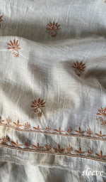 Load image into Gallery viewer, Women&#39;s Lakhnavi Handcrafted Mul Chanderi Unstitched Kurta And Dupatta Set - HONCO278060
