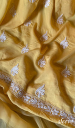 将图像加载到图库查看器中， Women's Lakhnavi Handcrafted Modal Cotton Chikankari Suit Material - HONC0275954