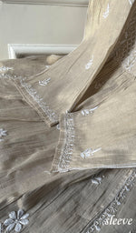 将图像加载到图库查看器中， Women&#39;s Lucknowi Handcrafted Tissue Chanderi Chikankari Kurta And Dupatta Set - HONC0230894
