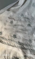 将图像加载到图库查看器中， Women&#39;s Lakhnavi Handcrafted Maheshwari Mul Chanderi UnStitched Kurta And Dupatta Set - HONC0278903
