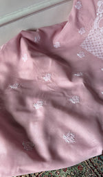 Load image into Gallery viewer, Women's Lakhnavi Handcrafted Cotton Unstitched Chikankari Suit Material - HONC0374489