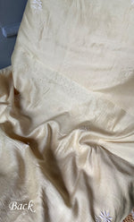 Load image into Gallery viewer, Women&#39;s Lucknowi Handcrafted Chanderi Silk Chikankari Full Suit Material - HONC0278037
