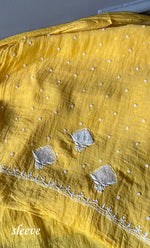 Load image into Gallery viewer, Jazba Women&#39;s Lakhnavi Handcrafted Mul Chanderi Unstitched Kurta And Dupatta Set- HONC0298592
