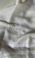 Load image into Gallery viewer, Afeera Women&#39;s Lakhnavi Handcrafted Pure Organza Chikankari Unstitched Kurta And Dupatta Set- HONC0302221
