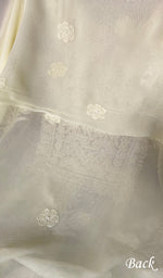 Load image into Gallery viewer, Women&#39;s Lakhnavi Handcrafted Viscose Georgette Chikankari Full Suit Material - HONC0267759
