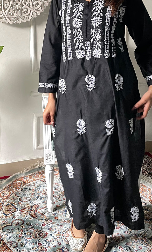 Women's Lucknowi Handcrafted Cotton Chikankari Kurti - HONC0330822