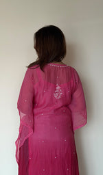 Women's Lucknowi Handcrafted Mul chanderi Chikankari Kaftan - HONC0361360 (Copy)