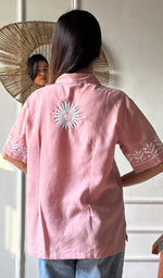Load image into Gallery viewer, Arushi Women's Lakhnavi Handcrafted Cotton Chikankari Shirt - HONC0350025