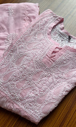 将图像加载到图库查看器中， Women&#39;s Lucknowi Handcrafted Cotton Chikankari Kurti - HONC0248228

