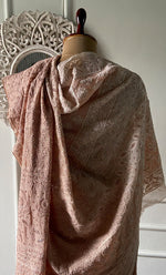 Load image into Gallery viewer, Women's Lakhnavi Handcrafted Pure Silk Georgette Chikankari Saree - HONC00327291