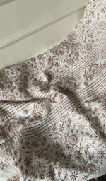 Load image into Gallery viewer, Women's Lakhnavi Handcrafted Mul Chanderi Unstitched Kurta And Dupatta Set - HONC0347660