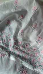 Load image into Gallery viewer, Women&#39;s Lakhnavi Handcrafted Cotton Chikankari Suit Material - HONC0291815
