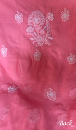 Load image into Gallery viewer, Women's Lakhnavi Handcrafted Cotton Unstitched Chikankari Suit Material - HONC0354974