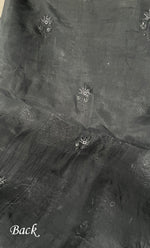 将图像加载到图库查看器中， Women's Lakhnavi Handcrafted Pure Organza Chikankari Unstitched Kurta And Dupatta Set- HONC0311247