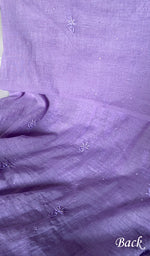 Load image into Gallery viewer, Women's Lakhnavi Handcrafted Mul Chanderi Unstitched Chikankari Full Suit Material - HONC0328125