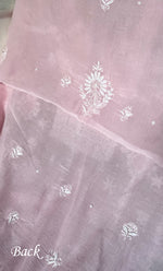 将图像加载到图库查看器中， Women's Lakhnavi Handcrafted Unstitched Mul Chanderi Kurta And Dupatta Set - HONC0329039