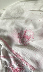 将图像加载到图库查看器中， Women's Lakhnavi Handcrafted Unstitched Mul Chanderi Kurta And Dupatta Set - HONC0312096