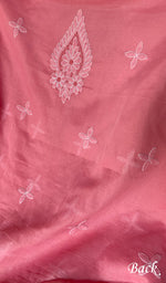 Load image into Gallery viewer, Women's Lakhnavi Handcrafted Cotton Unstitched Chikankari Suit Material - HONC0365122
