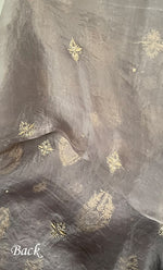 Load image into Gallery viewer, Women&#39;s Lakhnavi Handcrafted Pure Organza Chikankari Unstitched Kurta And Dupatta Set- HONC0318665
