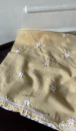 Load image into Gallery viewer, Women's Lakhnavi Handcrafted Cotton Chikankari Unstitched Kurti Fabric - HONC0364304