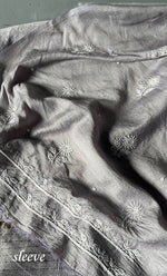 Load image into Gallery viewer, Women&#39;s Lakhnavi Handcrafted Munga Silk Chikankari Kurta And Dupatta Set- HONC0280262
