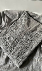 Load image into Gallery viewer, Women&#39;s Lakhnavi Handcrafted Mul Chanderi Semi - Stitched Kurta And Dupatta Set - HONC0296168
