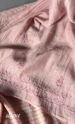 Load image into Gallery viewer, Women&#39;s Lakhnavi Handcrafted Mul Chanderi Unstitched Kurta And Dupatta Set- HONC0280885
